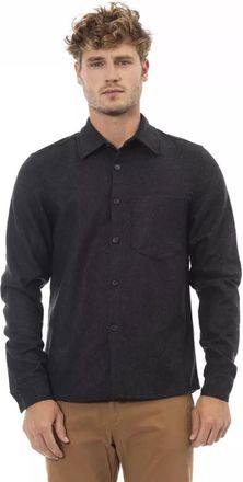 Alpha Studio Button-Front Flannel Shirt