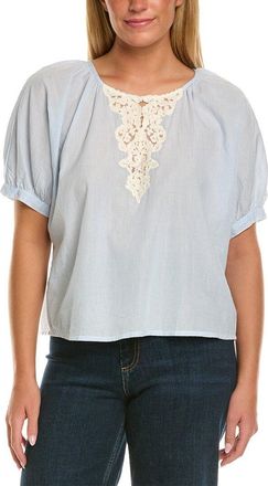 Velvet Penelope Short Sleeve Woven Top