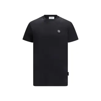 Philipp Plein Black Cotton Mens T-Shirt