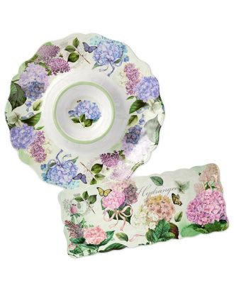 Certified International Garden Path Melamine 2pc Appetizer Set
