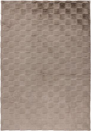LALEE Hochwertiger Hochflor Design Teppich Soul - Taupe
