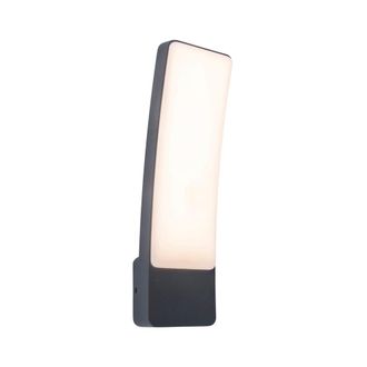 Lutec Led-aussenwandleuchte Kira L&aacute;mpara De Pared, Antracita, 11x8,3x31,1