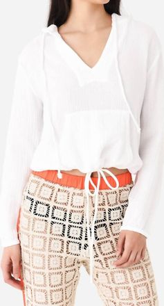 Honorine Tawny Hoodie In White