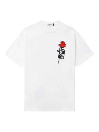 Undercover rose-print T-shirt - men - Cotton - 4 - White