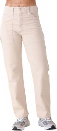 PRAIRIE UNDERGROUND Canvas Utility Pants In Natural White