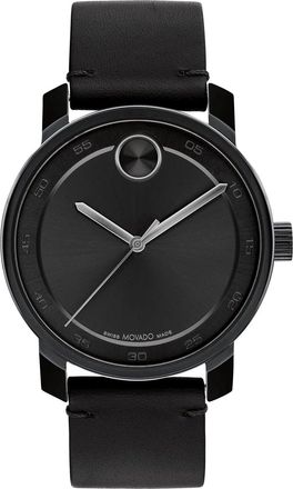 Movado Mens Bold Black Dial Watch