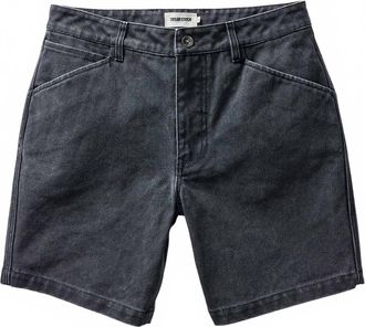 Taylor Stitch Mens Camp Cotton Jean Shorts In Black