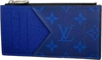 Louis Vuitton Pre-owned Wallets, male, Blue, Size: ONE SIZE Pre-owned Card Case