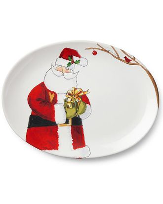 Certified International Santa Delight Oval Platter
