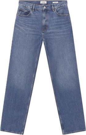 Frame Denim Relaxed Straight Jeans - Heren - Slim Fit Jeans - Blauw - W32 - Katoen - Jeans