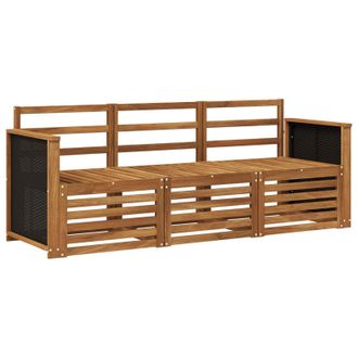 vidaXL Juegos De Sof&aacute;s 3 Pcs Madera De Acacia S&oacute;lida Vidaxl