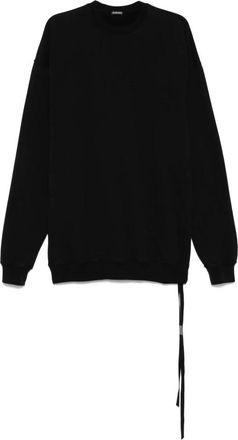 Ann Demeulemeester Eternal Roses Crew Neck Sweater - Dames - Sweatshirts - Zwart - M - Hoodies & sweatvesten