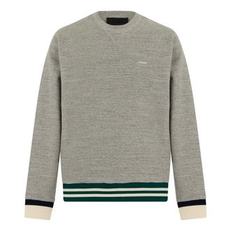 Prada Cotton Fleece Sweatshirt - male - Prada - Sweatshirts - Gray - XL - Sweatshirts & Hoodies