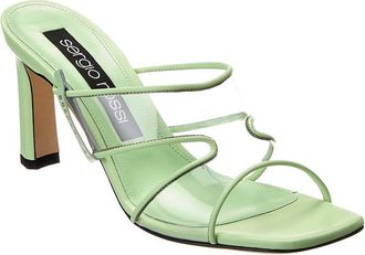 Sergio Rossi Lunettes Leather Sandal