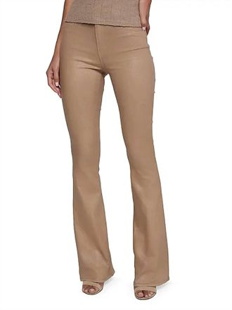 L'agence Marty High Rise Flare Jean In Cappuccino Coated