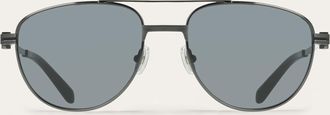 Ferragamo Men Aviator frame sunglasses Grey
