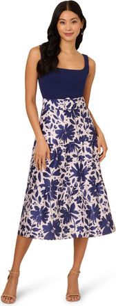 Adrianna Papell Womens Combo Printed Ankle Dress - Multicolour - Size 16 UK