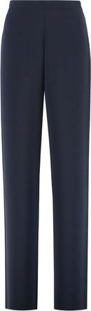 Max Mara Elegante Cady Broek - Dames - Straight fit broeken - Blauw - M - Polyester - Broeken
