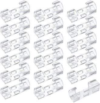 OEM 120 Clips Autoadhesivos Para Cables Para Una Gesti&oacute;n Ordenada De Cables De Menos De 7 Mm