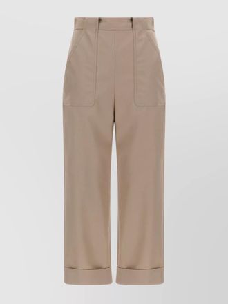 Max Mara cotton cropped trousers