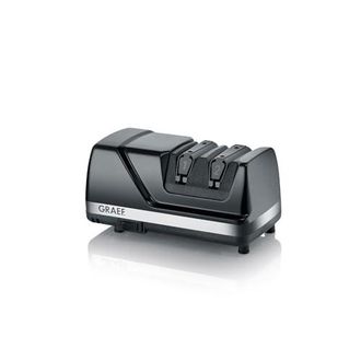 GRAEF Afilador De Cuchillos De Diamante Cx110 Con &Aacute;ngulo De Afilado De 15&deg;, Afilador El&eacute;ctrico Con Gu&iacute;a De Cuchillas De Elast&oacute;mero, Tecnolog&iacute;a Dizor Xv, Dis
