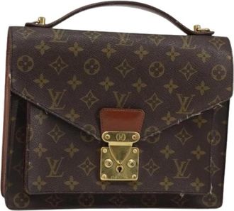 Louis Vuitton Pre-owned Canvas Handtas - Dames - Vintage Handtas - Bruin - ONE Size - Vintage