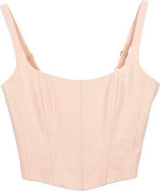 Patrizia Pepe Stretch Jersey Top - Beige