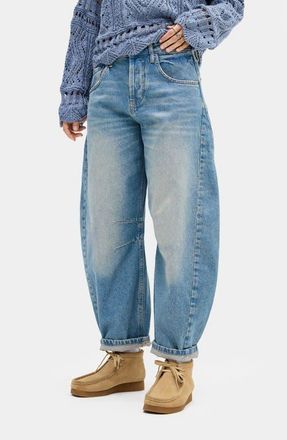 BDG Renae Barrel Jeans in Light Vintage at Nordstrom, Size 27 X 32