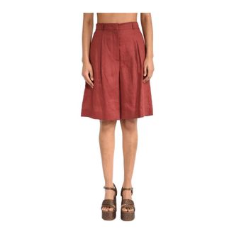 Max Mara Casual Shorts, female, Red, Size: XS Mstcaravan Bermuda Shorts