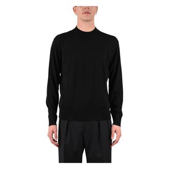 Paolo Pecora Jersey de punto con cuello redondo - Knitwear - Hombre - Negro - 3XL
