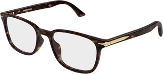 Montblanc Optisch Montuur - Heren - Brillen - Bruin - 54 MM - Accessoires
