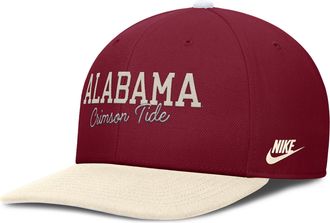 Nike Alabama Legacy Script Nike Mens Dri-FIT College Adjustable Hat in White | NC120FCQABV-1R5