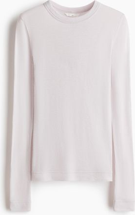 H&M Feinstrick-Shirt aus Wolle - Brown