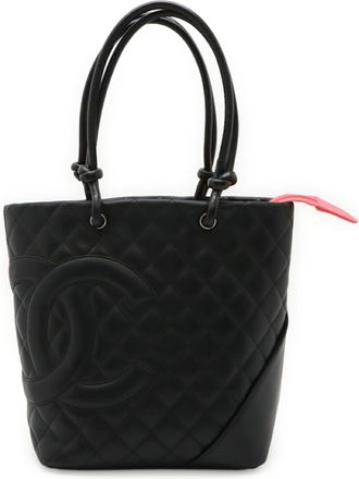 Chanel Black Pink Shoulder Bag Tote Bag (Pre-Owned)