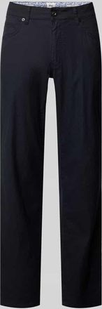 Brax Brax Regular Fit Stoffhose aus Baumwoll-Leinen-Mix Modell CADIZ in Marine, Gr&ouml;&szlig;e 32/30