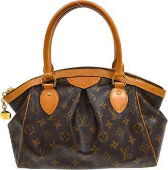 Louis Vuitton Tivoli Handbag Monogram Canvas Brown Canvas Handbag (Pre-Owned)