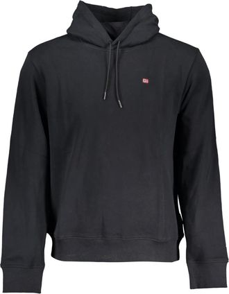 Napapijri Hoodies & sweatvesten, Heren, Zwart, XL, Zwarte hoodie met rits