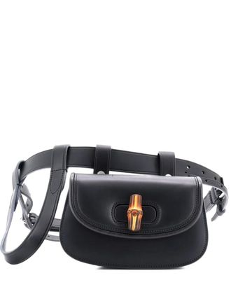 Gucci Bamboo 1947 Leather Mini belt bag - Nero