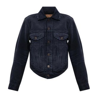 Balenciaga Denim Jacket With Pockets - female - Balenciaga - Denim Jackets - Blue - S - Jackets
