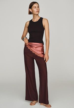 Maeve Jude Linen Stretch Trousers Pants