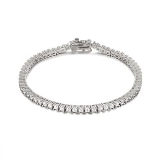 Seol + Gold Womens Sterling Silver CZ Tennis Bracelet - One Size
