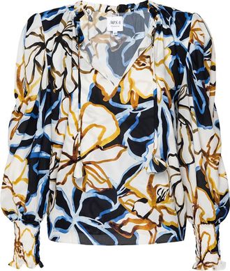 Misa Siena Top In Bold Bloom