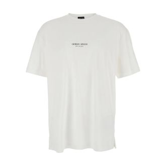 Giorgio Armani Hombre, Camisetas, Blanco, Talla: L