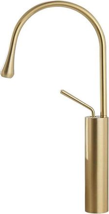 OEM Grifo De Cocina, Mezclador Giratorio De 360&deg;, Grifo De Cocina Con Ca&ntilde;o Alto, Grifo Para Fregadero De Agua Fr&iacute;a Y Caliente, Acabado Dorado Cepillado De