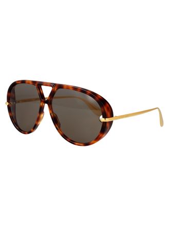 Bottega Veneta BV1274S Tortoiseshell Acetate Sunglasses - Gold
