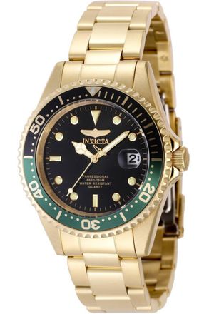 Invicta Pro Diver 48727 Heren Horloge - Quartz Uurwerk - Roestvrij Staal met zwarte Wijzerplaat - 37mm