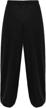 Moschino Trainingsbroeken met Geribbelde Boorden - Heren - Sweatpants - Zwart - L - Katoen - Broeken