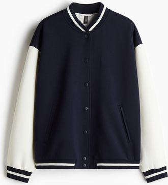 H&M Baseballjacke mit Motiven - Blue