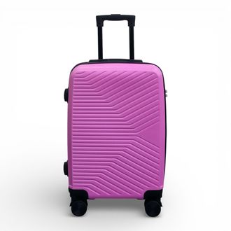 Infinity Leather Roze harde schelpcabine 48 x 37 x 20 cm Veilige bagagekoffer