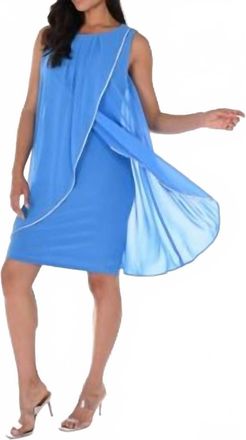 Frank Lyman Design Woven Dress In Blue